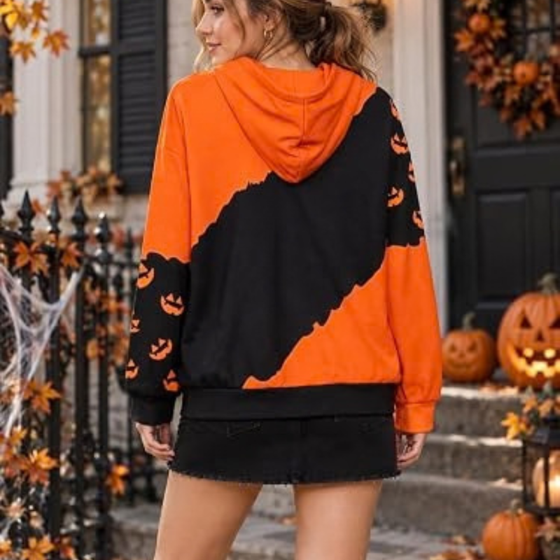 Women's Halloween Graphic Sweatshirt Long Sleeve