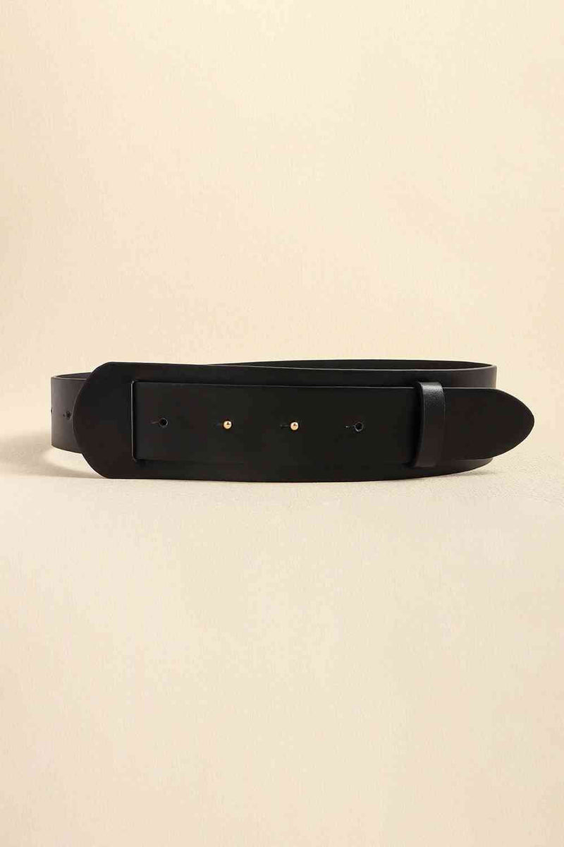 PU Leather Wide Belt for Women – Stylish Adjustable Waist Belt