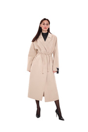 Margaret Royal Creme Wool Cashmere Coat