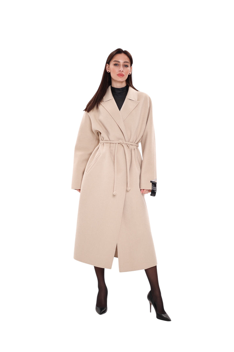 Margaret Royal Creme Wool Cashmere Coat