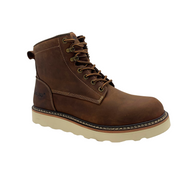 Men's Meadow 6" Brown Round Toe Composite Toe Work Boot