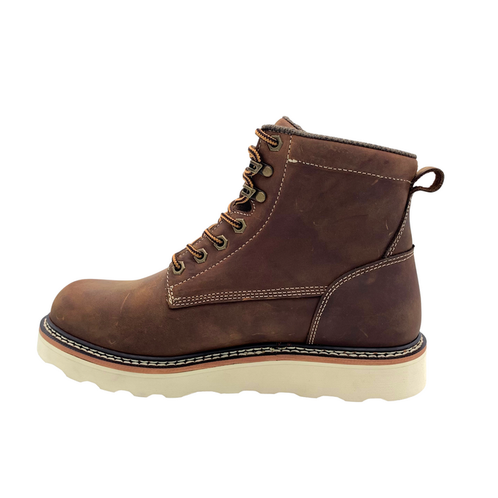Men's Meadow 6" Brown Round Toe Composite Toe Work Boot