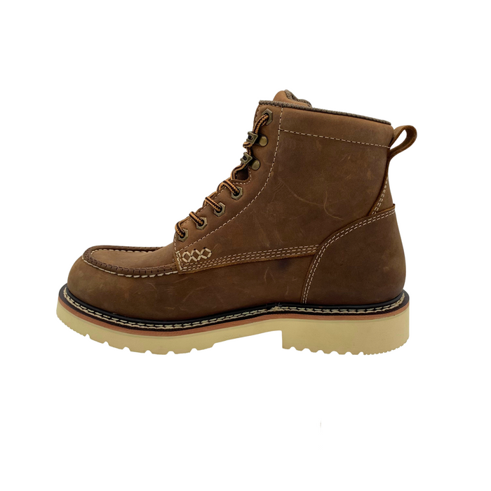 Men's Apex 6" SR Moc-Toe Work Boot — Brown