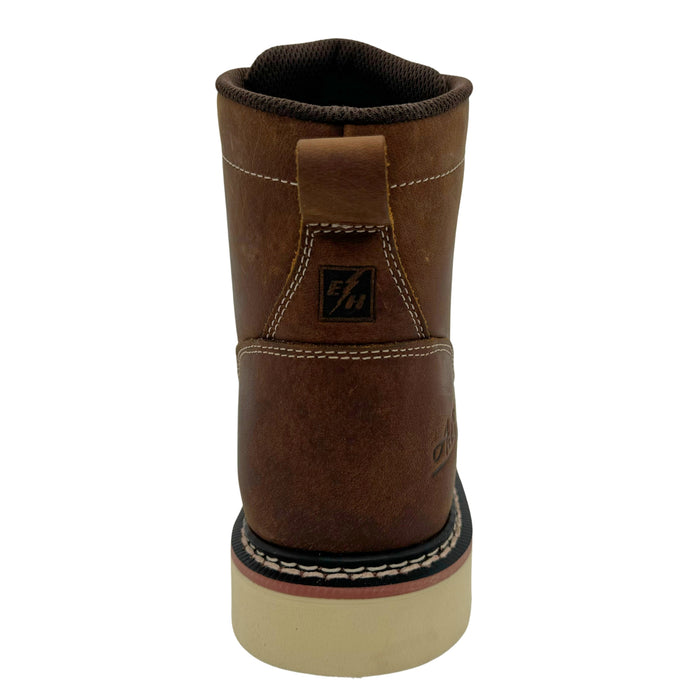 Rancho Men's 6" Crazy Horse Moc-Toe Work Boot — Brown