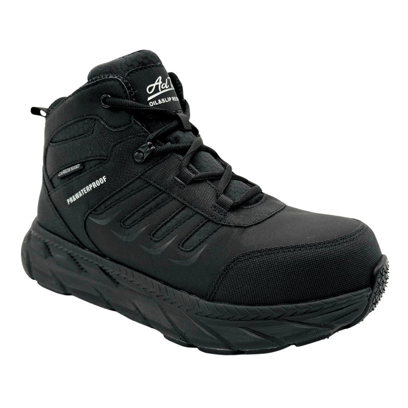 Men's 6" Black Waterproof Ultra Light Carbon Nano Toe Work Boot