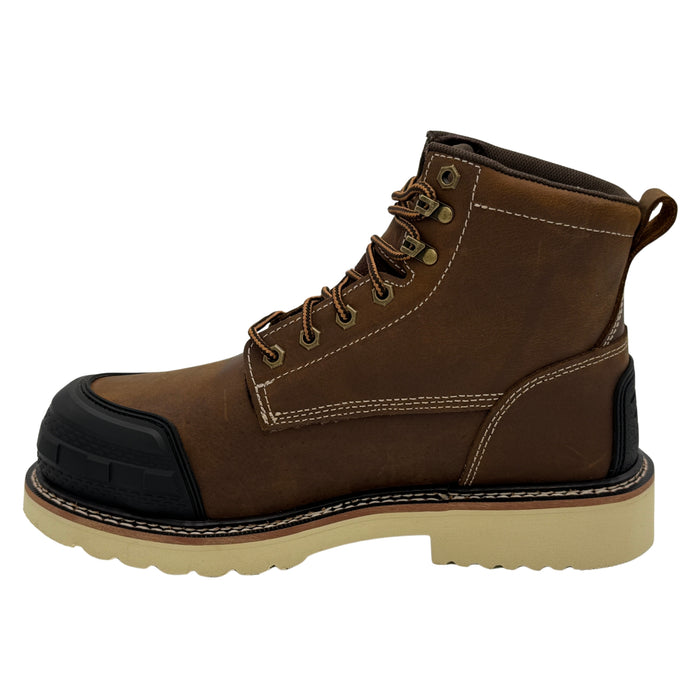 Men's 6" Moc Toe Work Boot - Brown