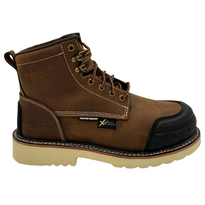 Men's 6" Moc Toe Work Boot - Brown