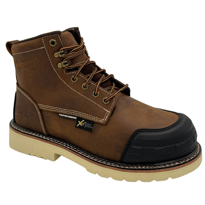 Men's 6" Moc Toe Work Boot - Brown