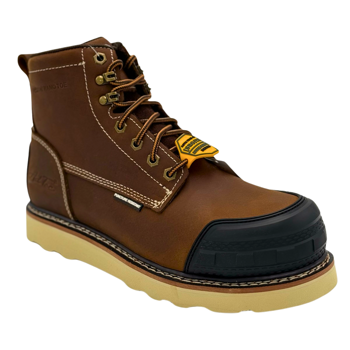 Men's 6" Comp Toe Guard Work Boot – Brown