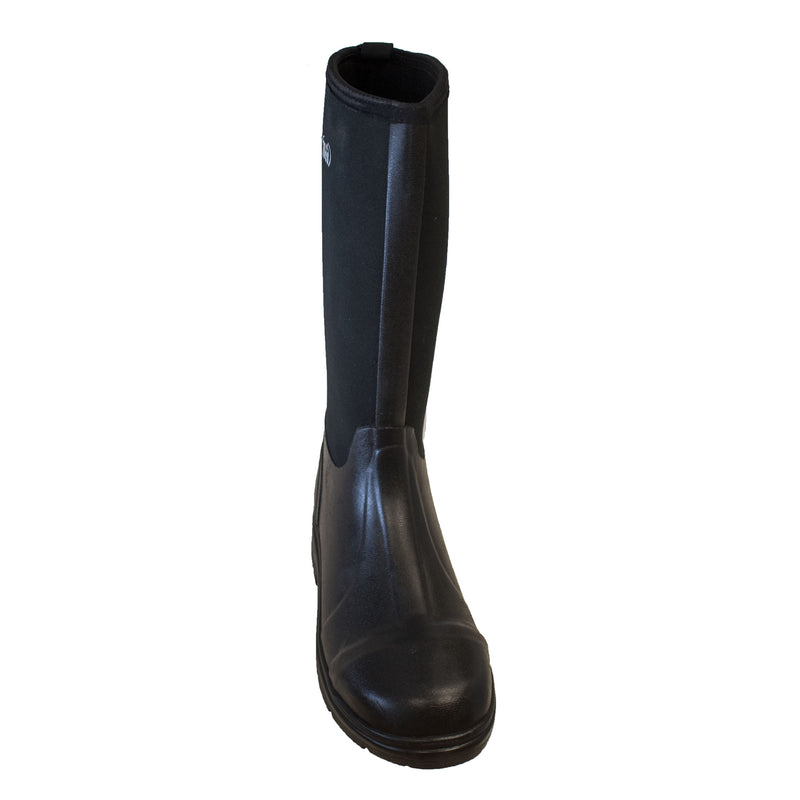 Men's 16" Black Waterproof Rubber Soft Toe Boot