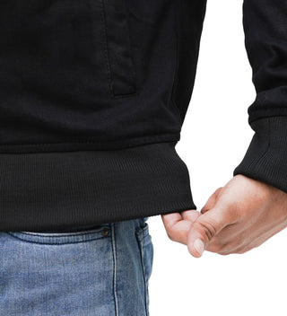 Burak Men’s Twill Safety Padded Motorcycle Bomber Jacket