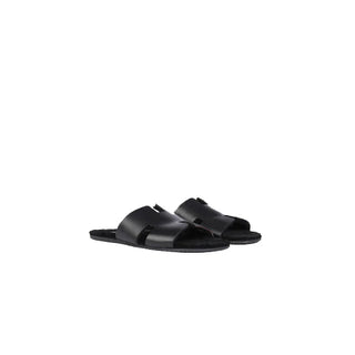 Harvey Men's H Style Cow Leather Fur Slipper