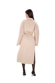Margaret Royal Creme Wool Cashmere Coat