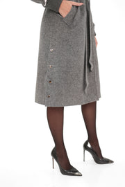 Genuine Polar Fox Wool Coat