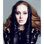 Leonora (black) - cashmere lined 6-button length leather gloves