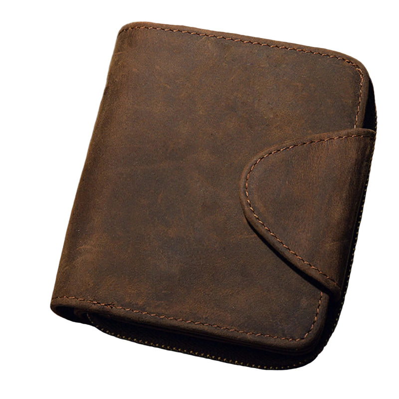 Full Grain Leather Trifold Wallet for Men