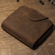 Full Grain Leather Trifold Wallet for Men