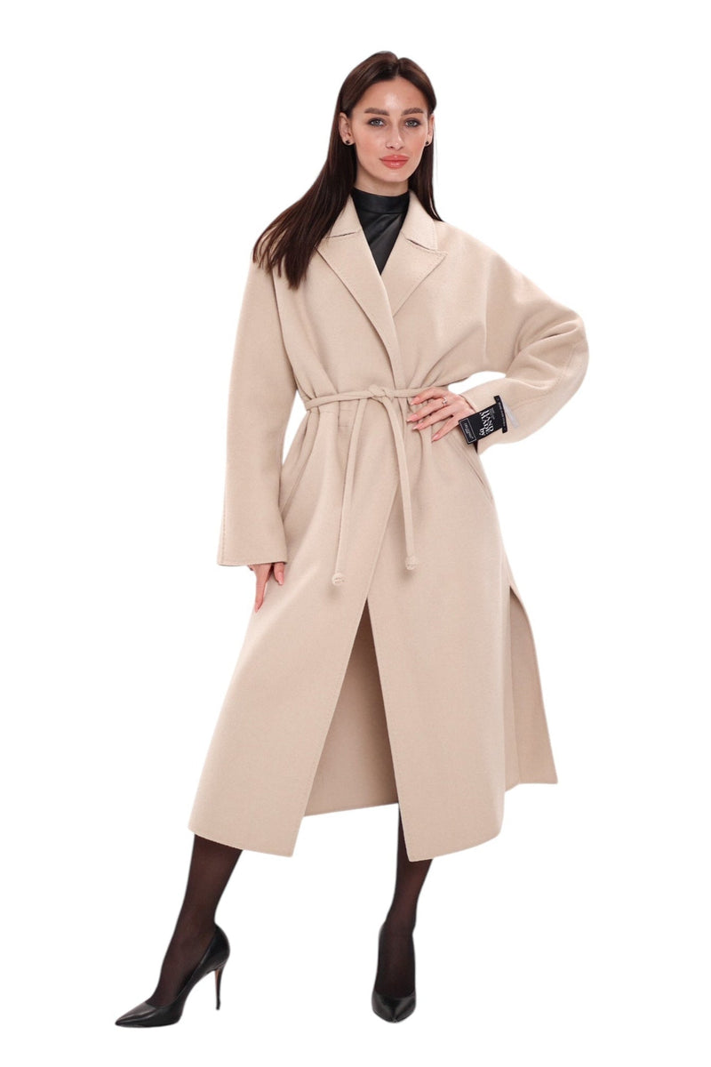 Margaret Royal Creme Wool Cashmere Coat