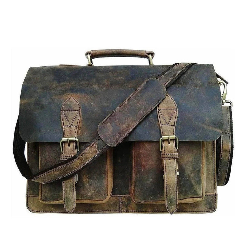 Buffalo Hunter Leather Messenger Bag | Vintage Brown