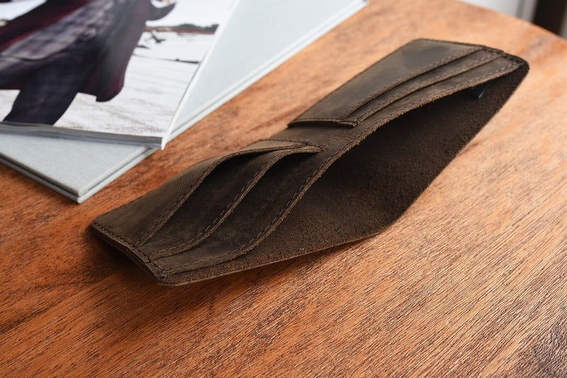 Compact Leather Four Card Wallet