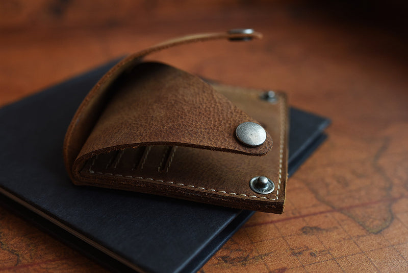 Leather Wing Fold Card Case