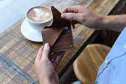 Leather Wing Fold Card Case