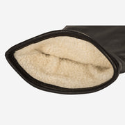 Bella (black) - lambskin leather gloves with lambswool lining & touchscreen feature