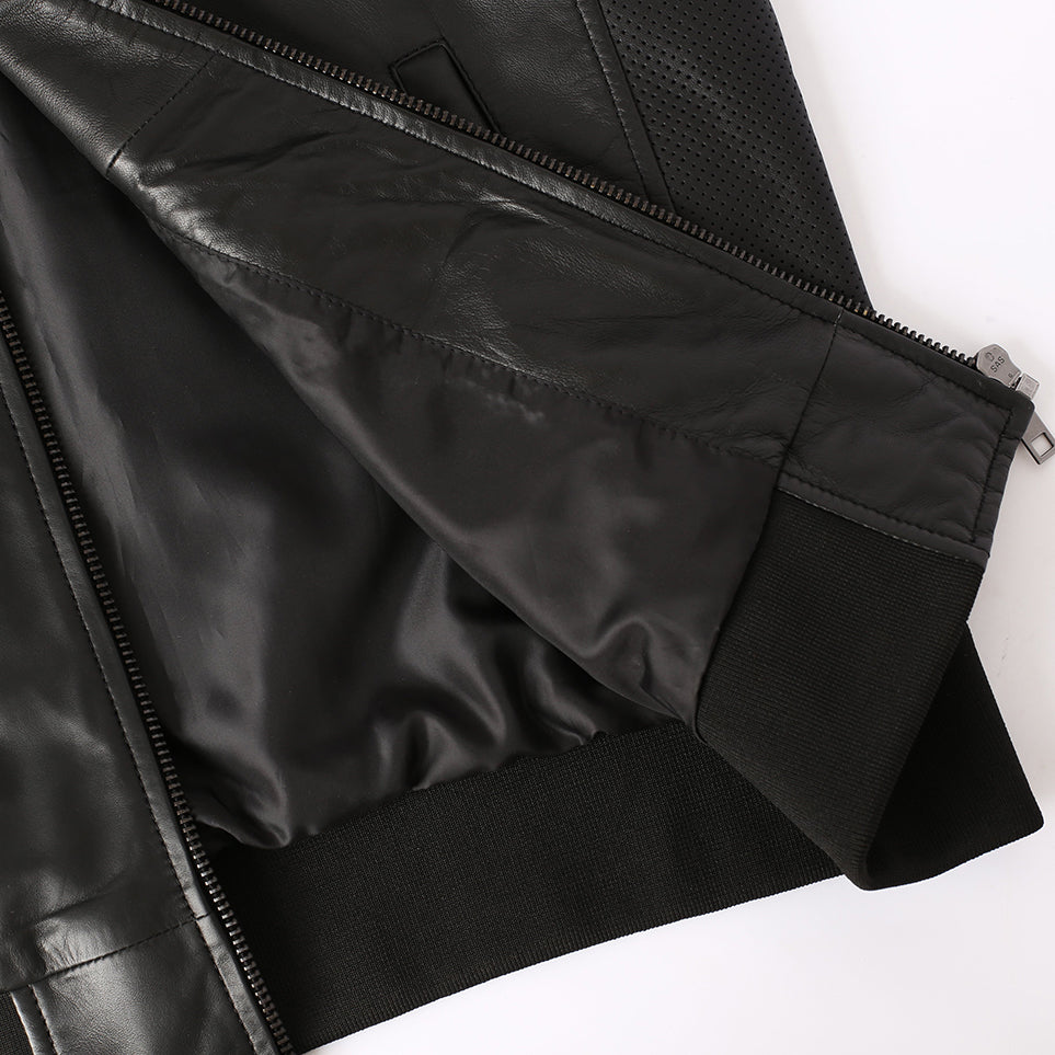 Brandon Men's New Zealand Leather Bomber Jacket – Inland Leather Co