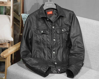 Brix Men's Leather Jacket Sheepskin Coat