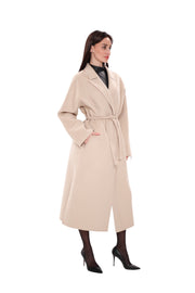 Margaret Royal Creme Wool Cashmere Coat