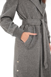 Genuine Polar Fox Wool Coat