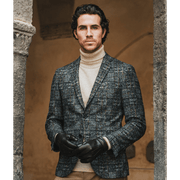 Giovanni (black) - Classic lambskin leather gloves with cashmere lining