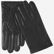 Giovanni (black) - Classic lambskin leather gloves with cashmere lining & touchscreen feature