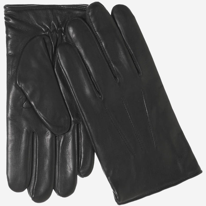 Giovanni (black) - Classic Italian lambskin leather gloves with cashmere lining & touchscreen feature