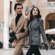 Giovanni (black) - Classic lambskin leather gloves with cashmere lining & touchscreen feature