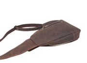Rustic Leather Chest Bag | Single Strap Backpack