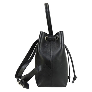 Maria Real Leather Mini Backpack Black