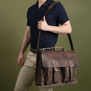 Buffalo Leather Messenger Bag