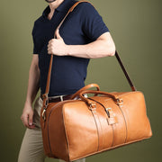 Port Blair Leather Duffle Travel Bag