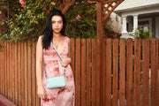 Genuine Pebble Leather Crossbody Bag