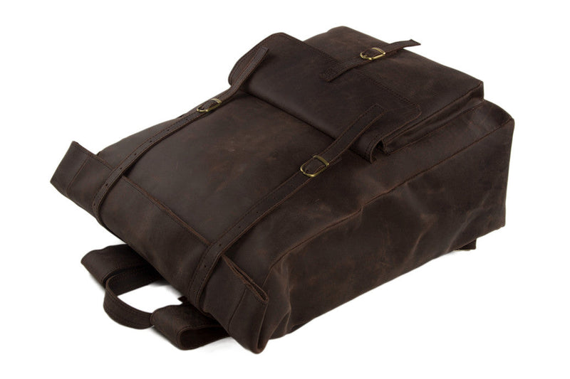 Flash Sale Handmade Men's Genuine Leather Backpack | Rucksack