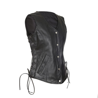Honey Badger Women's Motorcycle Leather Vest