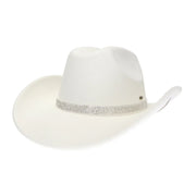American Flag Star Stone Vegan Felt Cowboy Hat