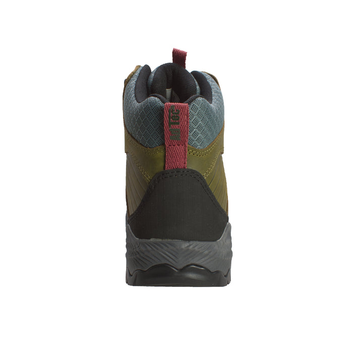 Men's 6" Crazy Horse Leather Waterproof Work Hiker — Olive