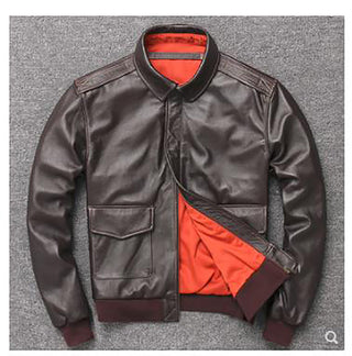 Karl Men's Bomber Leather Jacket