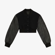 Womens Aviator Sheepskin Shearling Leather Bomber Jacket