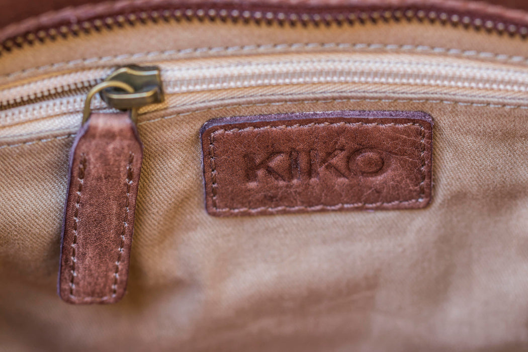 Weaved Washed Leather Crossbody