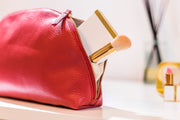 Genuine Pebble Leather Travel Case
