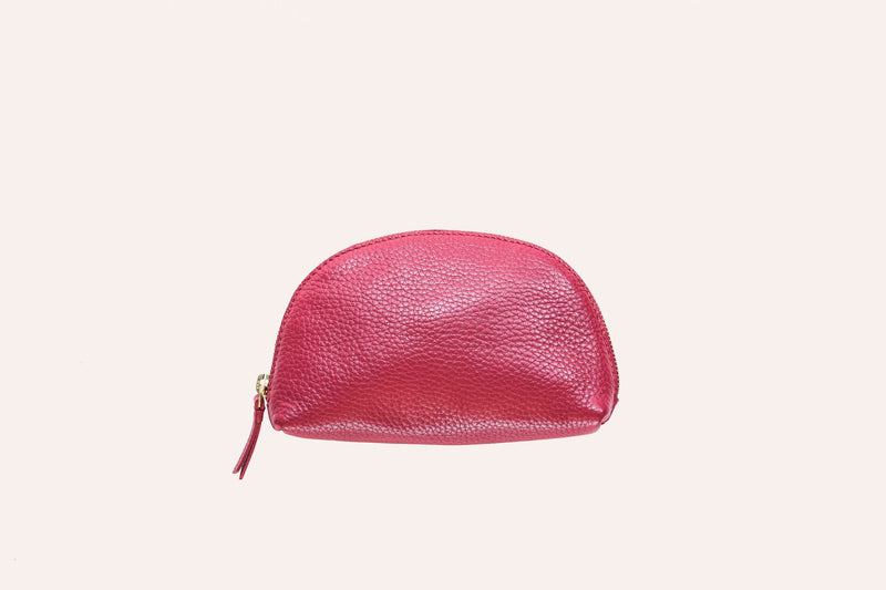 Genuine Pebble Leather Travel Case