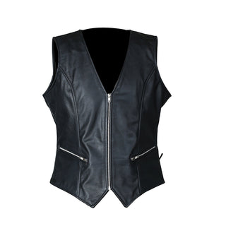 MKL - Courtney Women's Motorcycle Leather Vest